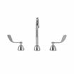 Picture of Encore® Adjustable Widespread Deck Mount Faucet Ceramic Valves with Rigid 6" Gooseneck Spout and 4" Wrist Blade Handles