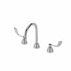 Picture of Encore® Adjustable Widespread Deck Mount Faucet Ceramic Valves with Rigid 6" Gooseneck Spout and 4" Wrist Blade Handles
