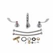 Picture of Encore® Adjustable Widespread Deck Mount Faucet Ceramic Valves with Rigid 6" Gooseneck Spout and 4" Wrist Blade Handles