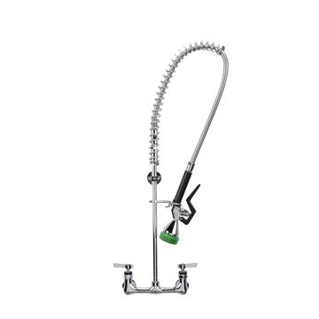 Picture of Encore® Brass Chrome Plated 8" OC Wall Mount Pre-Rinse with KLF-Y104A Variable Flow Spray Head
