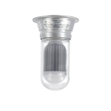 Picture of 12W Surface Mount Warm White LED Hood Light With Clear Coated Tempered Glass Globe