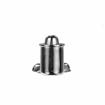 Picture of 3/8" OD x 7/16" L Nickel Plated Steel Fixed Tension Bullet Catch with Strike
