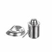 Picture of 3/8" OD x 7/16" L Nickel Plated Steel Fixed Tension Bullet Catch with Strike