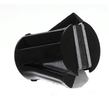 Picture of Black Polypropylene Snap-In Round Magnetic Cabinet Catch