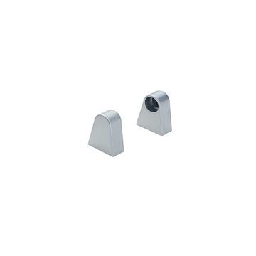 Picture of Brushed Aluminum Bar Pull Brackets For 1" OD Tubing - 1 Pair