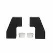 Picture of Matte Black Heat-Resistant Thermoplastic End Bar Pull Brackets For 1" OD Tubing