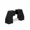 Picture of Matte Black Heat-Resistant Thermoplastic End Bar Pull Brackets For 1" OD Tubing