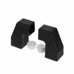 Picture of Matte Black Heat-Resistant Thermoplastic End Bar Pull Brackets For 1" OD Tubing