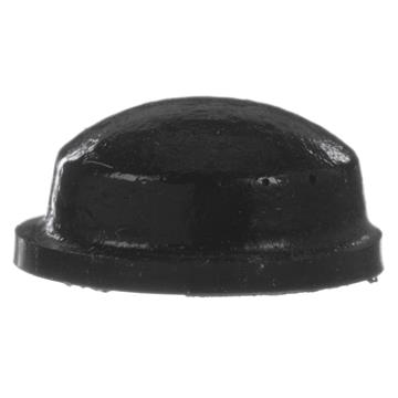 Picture of 7/16" OD x 3/16" H Black Rubber Pressure Sensitive Round Dome Bumper
