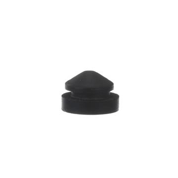 Picture of 3/8" OD x 3/64" H Black Rubber Button Bumper