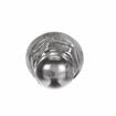 Picture of #10-24 x 1/2" H Bright Nickel Plated Steel Domed Combination Locknut With Rubber Seal