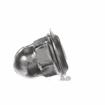 Picture of #10-24 x 1/2" H Bright Nickel Plated Steel Domed Combination Locknut With Rubber Seal
