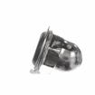 Picture of #10-24 x 1/2" H Bright Nickel Plated Steel Domed Combination Locknut With Rubber Seal