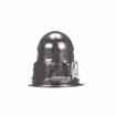 Picture of #10-24 x 1/2" H Bright Nickel Plated Steel Domed Combination Locknut