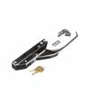 Picture of 10-1/4" L Chrome Plated Die Cast Mechanical Edgemount Latch With Offset Handle And Cylinder Lock