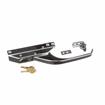 Picture of 10-1/4" L Chrome Plated Die Cast Mechanical Edgemount Latch With Offset Handle And Cylinder Lock