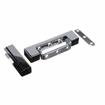 Picture of 1-1/8" Offset 5" L Chrome Plated Die Cast Non-Rise Adjustable Edgemount Hinge