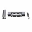 Picture of 1-1/8" Offset 5" L Chrome Plated Die Cast Non-Rise Adjustable Edgemount Hinge