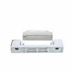 Picture of 1-1/8" Offset 5" L Chrome Plated Die Cast High Temperature Non-Rise Adjustable Edgemount Oven Hinge With Aluminum Adjusting Plate