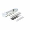Picture of 1-1/8" Offset 5" L Chrome Plated Die Cast High Temperature Non-Rise Adjustable Edgemount Oven Hinge With Aluminum Adjusting Plate
