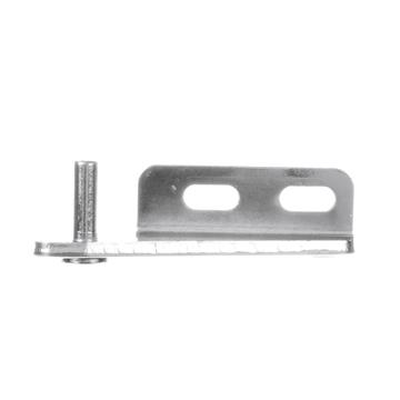 Picture of Chrome Plated Steel Left Hand Horizontal Pivot Bracket With Horizontal Mounting Holes