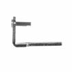 Picture of Chrome Plated Steel Left Hand Vertical Pivot Bracket With Round Mounting Holes