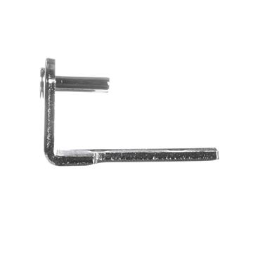 Picture of Chrome Plated Steel Left Hand Vertical Pivot Bracket With Round Mounting Holes