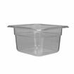 Picture of 4" H Clear Polycarbonate 1/6 Size Food Pan