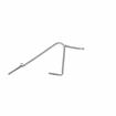 Picture of 3/4" W Aluminum Snap-In Shelf Support Clip With 1/2" H Tab For Heavy Duty Square Pilaster