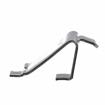 Picture of 3/4" W Stainless Steel Snap-In Shelf Support Clip With 1/2" H Tab For Heavy Duty Square Pilaster