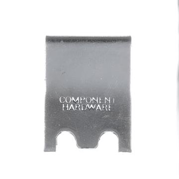 Picture of 7/8" W Zinc Plated Steel Snap-In Shelf Support Clip With 7/16" H Tab