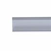 Picture of 2-3/16" W x 72" L Matte Gray PVC One Piece Snap-On Breaker Strip
