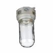 Picture of 100W 120VAC Brushed Aluminum Surface Mount Incandescent Refrigeration Light With Clear Glass Globe