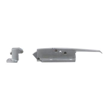 Picture of -1/8 to 3/8" Offset Satin Chrome Walk-In Cooler Door Safety Latch with Strike