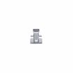Picture of -1/8 to 3/8" Offset Satin Chrome Walk-In Cooler Door Safety Latch with Strike