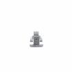 Picture of -1/8 to 3/8" Offset Satin Chrome Walk-In Cooler Door Safety Latch with Strike