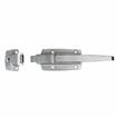 Picture of -1/8 to 3/8" Offset Satin Chrome Walk-In Cooler Door Safety Latch with Strike