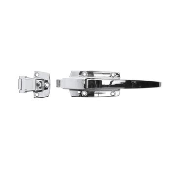 Picture of 3/4 to 1-5/8" Offset Polished Chrome Walk-In Cooler Door Safety Latch with Strike