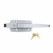 Picture of Satin Chrome Walk-In Cooler Door Safety Latch Body With Cylinder Lock Only - Less Strike