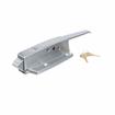 Picture of Satin Chrome Walk-In Cooler Door Safety Latch Body With Cylinder Lock Only - Less Strike