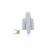 Picture of Satin Chrome Walk-In Cooler Door Safety Latch Body With Cylinder Lock Only - Less Strike