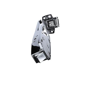 Picture of -1/8 to 3/8" Offset Polished Chrome Heavy Duty Walk-In Cooler Door Safety Latch with Strike