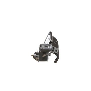 Picture of -1/8 to 3/8" Offset Polished Chrome Heavy Duty Walk-In Cooler Door Safety Latch with Cylinder Lock and Strike