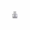 Picture of -1/8" to 3/8" Offset Satin Chrome Heavy Duty Walk-In Cooler Door Safety Latch with Strike