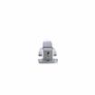 Picture of -1/8" to 3/8" Offset Satin Chrome Heavy Duty Walk-In Cooler Door Safety Latch with Strike