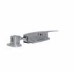 Picture of -1/8" to 3/8" Offset Satin Chrome Heavy Duty Walk-In Cooler Door Safety Latch with Strike