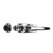 Picture of 3/4 to 1-5/8" Offset Polished Chrome Heavy Duty Walk-In Cooler Door Safety Latch with Strike