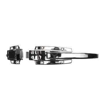 Picture of 3/4 to 1-5/8" Offset Polished Chrome Heavy Duty Walk-In Cooler Door Safety Latch with Strike