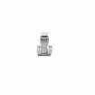 Picture of 3/4 to 1-5/8" Offset Satin Chrome Heavy Duty Walk-In Cooler Door Safety Latch with Strike