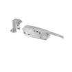 Picture of 3/4 to 1-5/8" Offset Satin Chrome Heavy Duty Walk-In Cooler Door Safety Latch with Strike